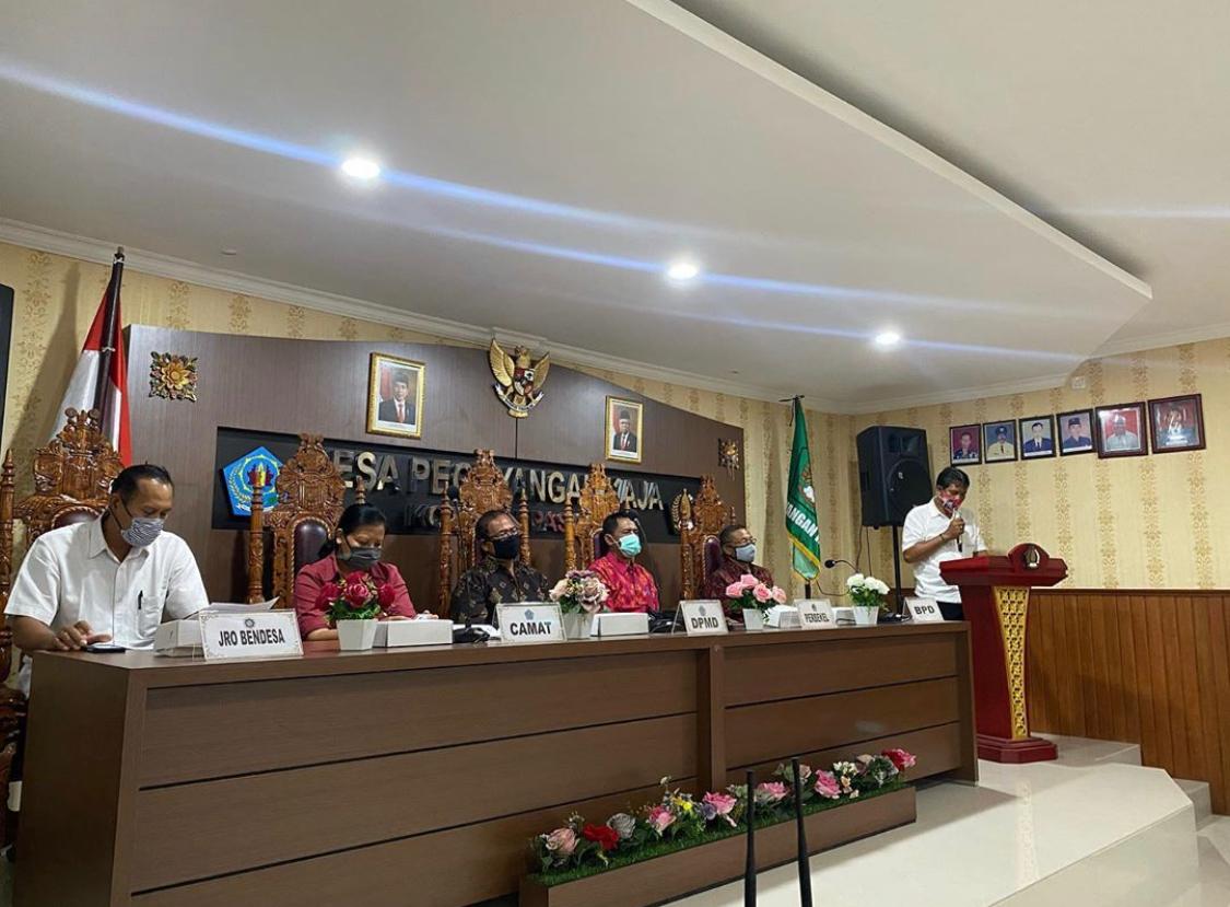 MUSYAWARAH Desa penetapan RKP Desa Peguyangan Kaja Tahun 2021 dan DURKP Tahun 2022